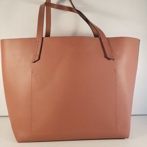 INDIGO Essential Pink Tote bag unlined interior tie fastening top gift for mom